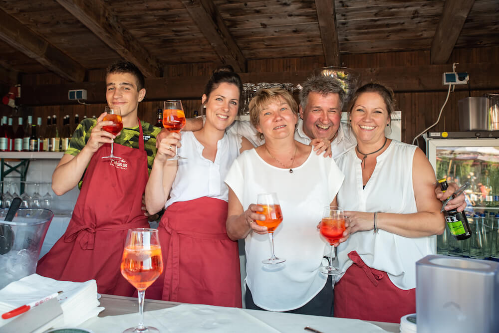 Das Team von Feinkost Heiss bei einer Veranstaltung